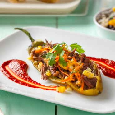 Chicken Chile Rojo Chile Relleno