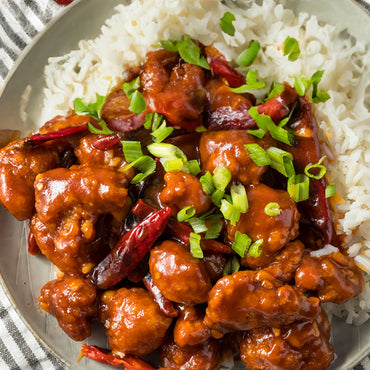 General Tso's Chicken and Kale Bowl