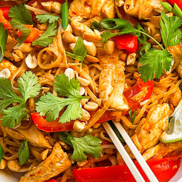 Thai Red Curry Chicken Pad Thai